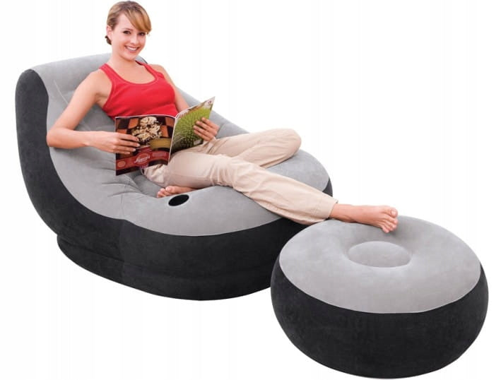 Inflatable armchair pouf 130cm and footrest 64cm 68564 INTEX Manufacturer code 68564