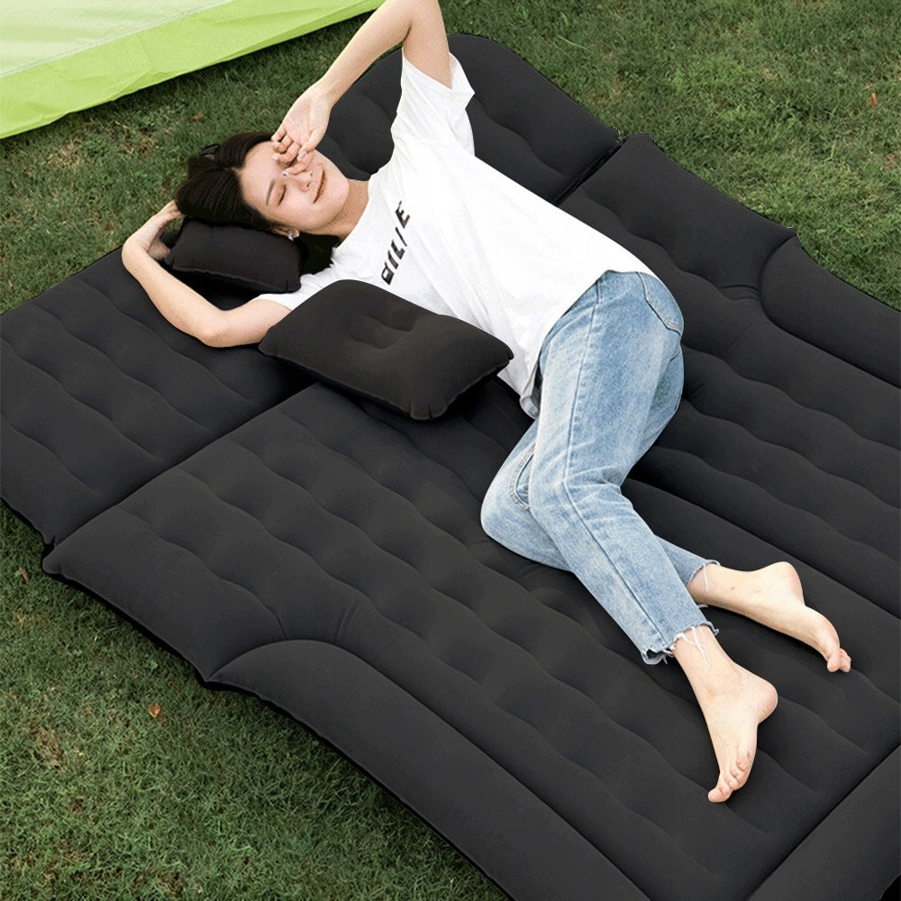 Inflatable car mattress bed for car 165 x 133 cm + pump , pillows Packaging status original