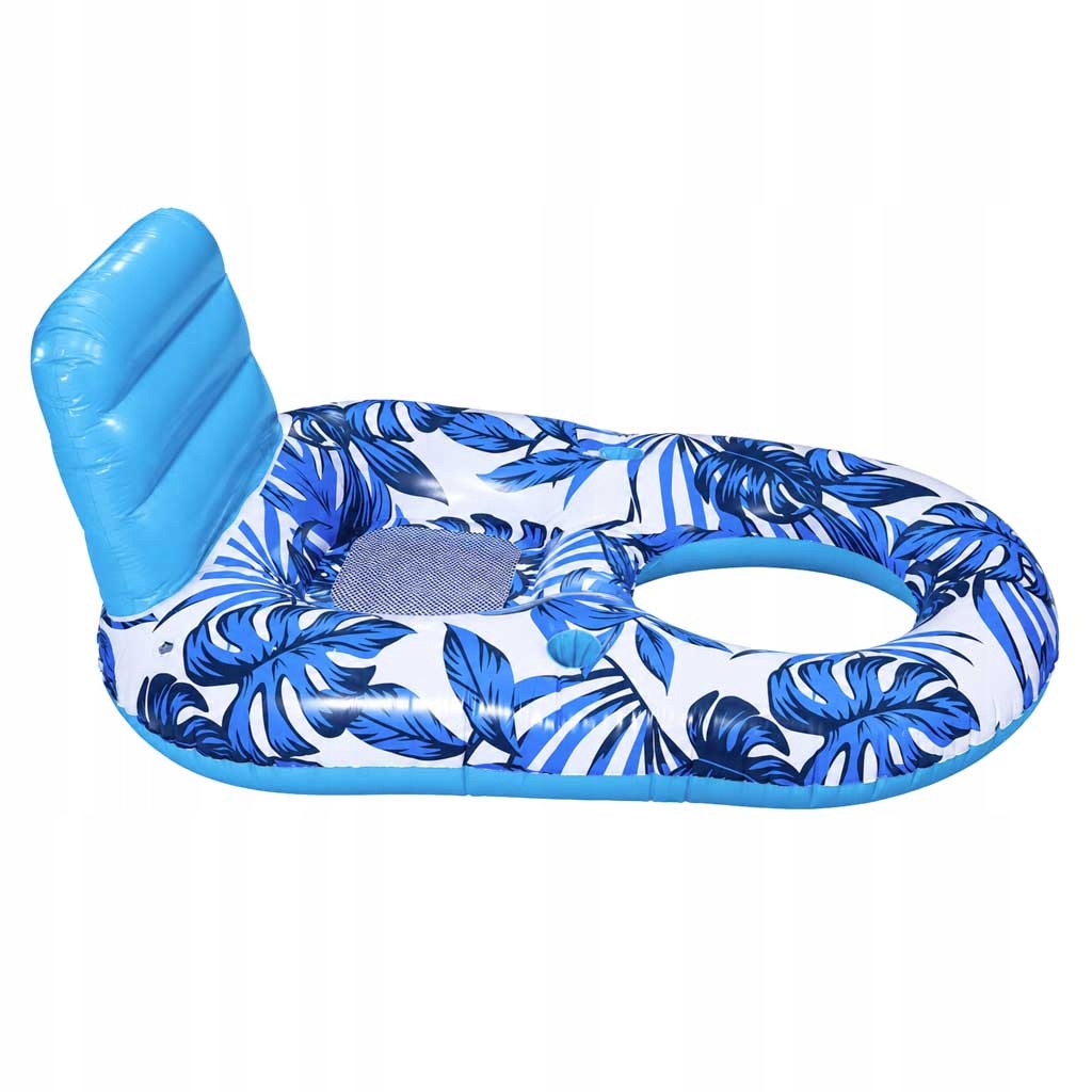 Inflatable mattress for swimming lounge chair with backrest Brand Ikonka