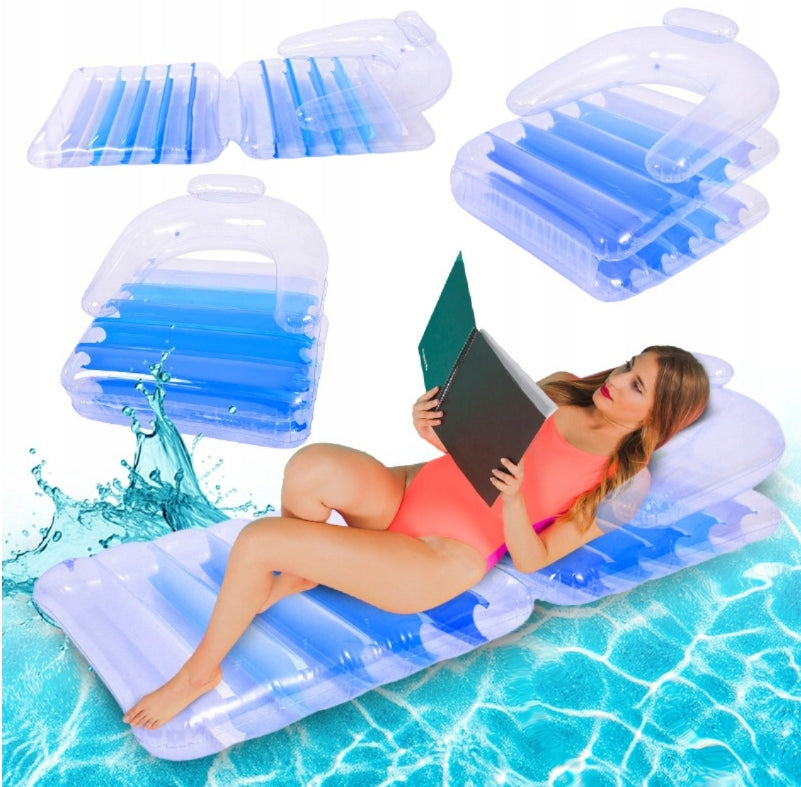 Inflatable mattress for swimming water chair with water backrest for swimming pool Jilong