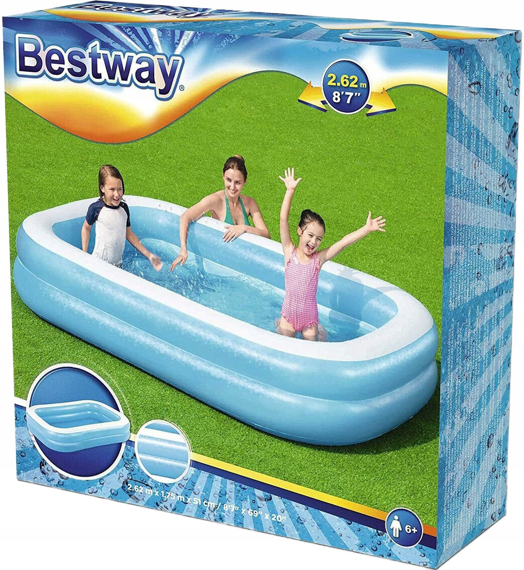 Inflatable pool Bestway Family 262 x 175 x 51 cm 54006