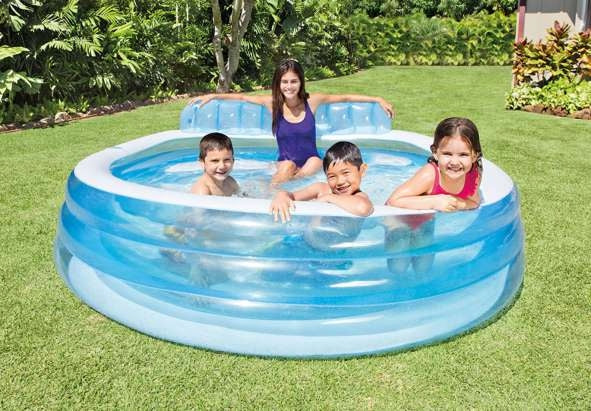 Inflatable pool with seat 224x216x76cm INTEX 57190