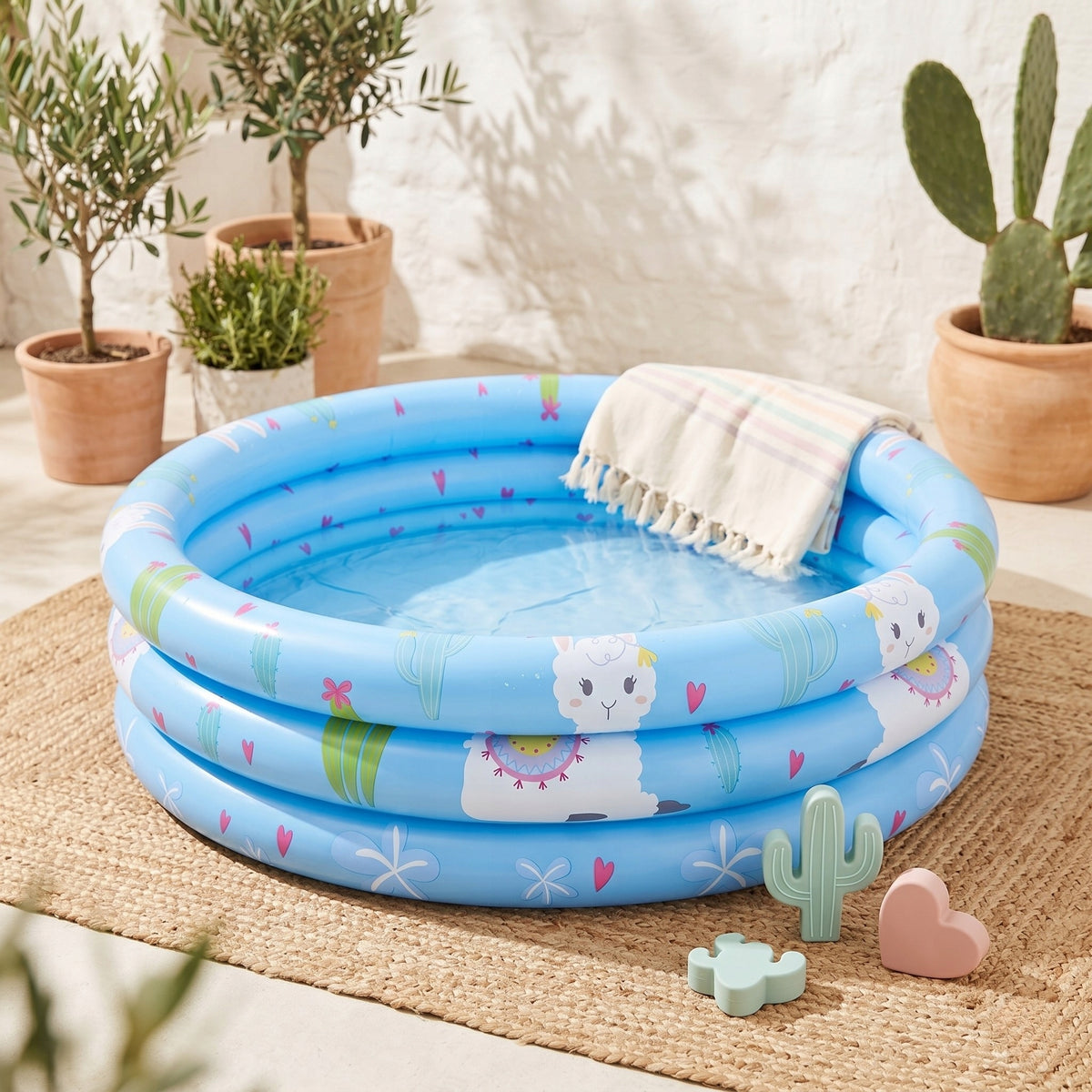Inflatable swimming pool SUNCLUB blue 100x30 cm for children garden 148l PVC Manufacturer code 57167