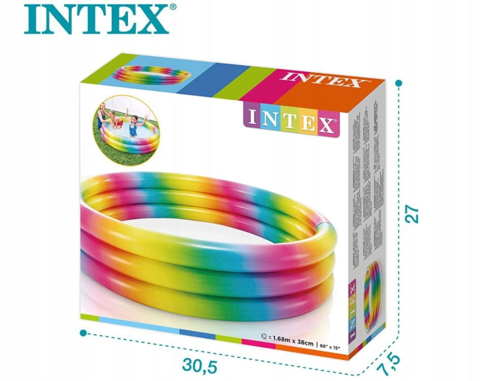 Inflatable swimming pool for children 168x38 cm INTEX 58449 Manufacturer code 58449