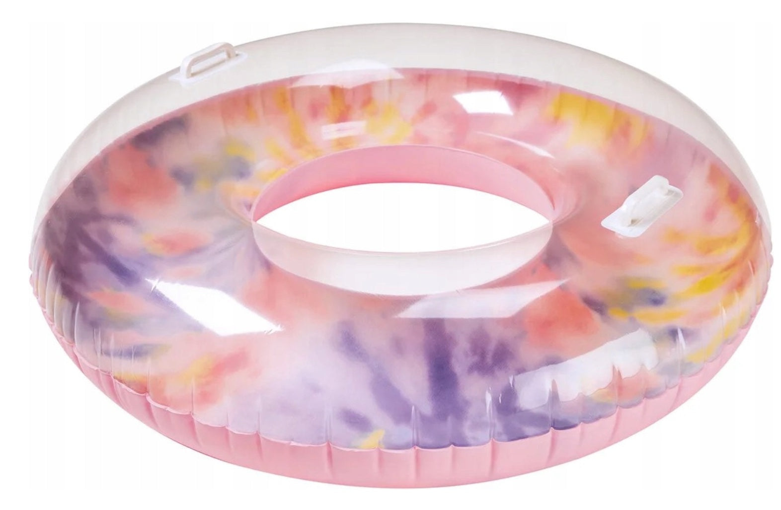 Inflatable swimming wheel 110 cm with handles + repair patches Color multicolor