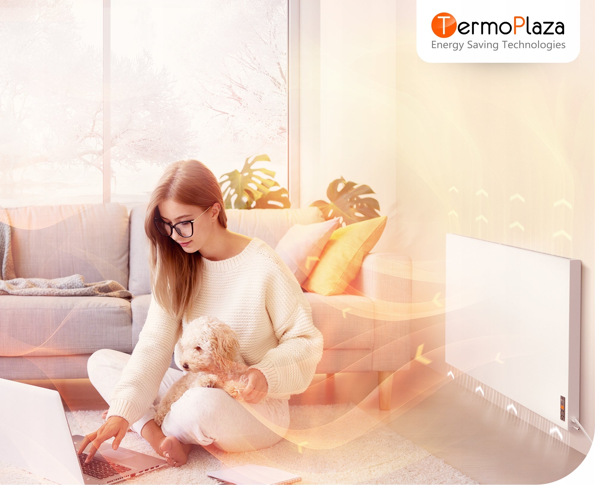 Infrared electric heater 750W WIFI TermoPlaza energy saving Manufacturer code STP700