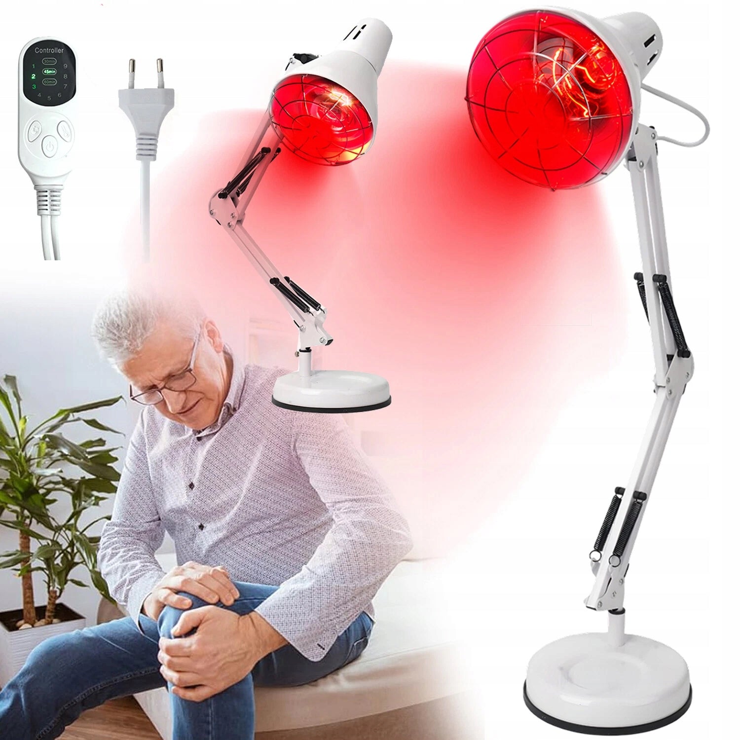 Infrared lamp Sollux therapeutic infrared heater