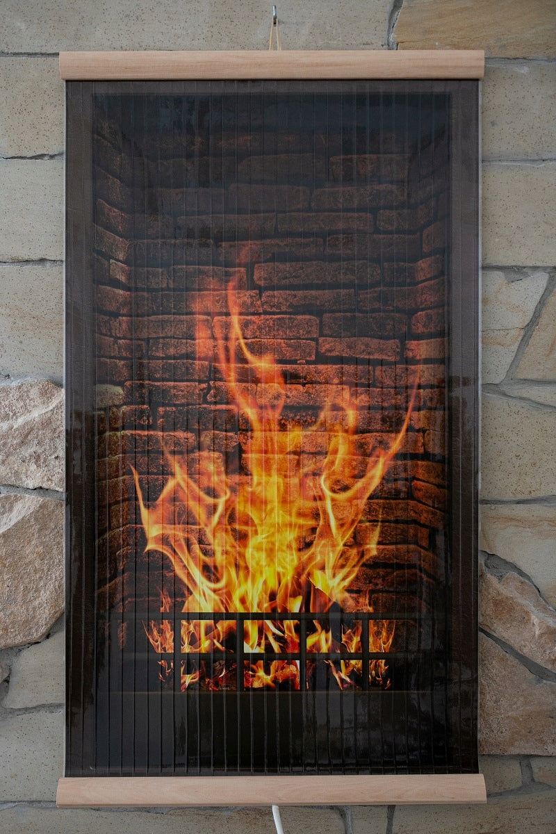 Infrared radiator TRIO with TEMPERATURE CONTROLLER pattern: FIREPLACE Manufacturer code 700572