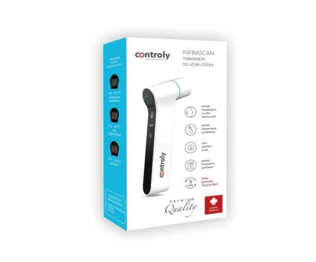 Infrascan Controly electronic thermometer for ear and forehead