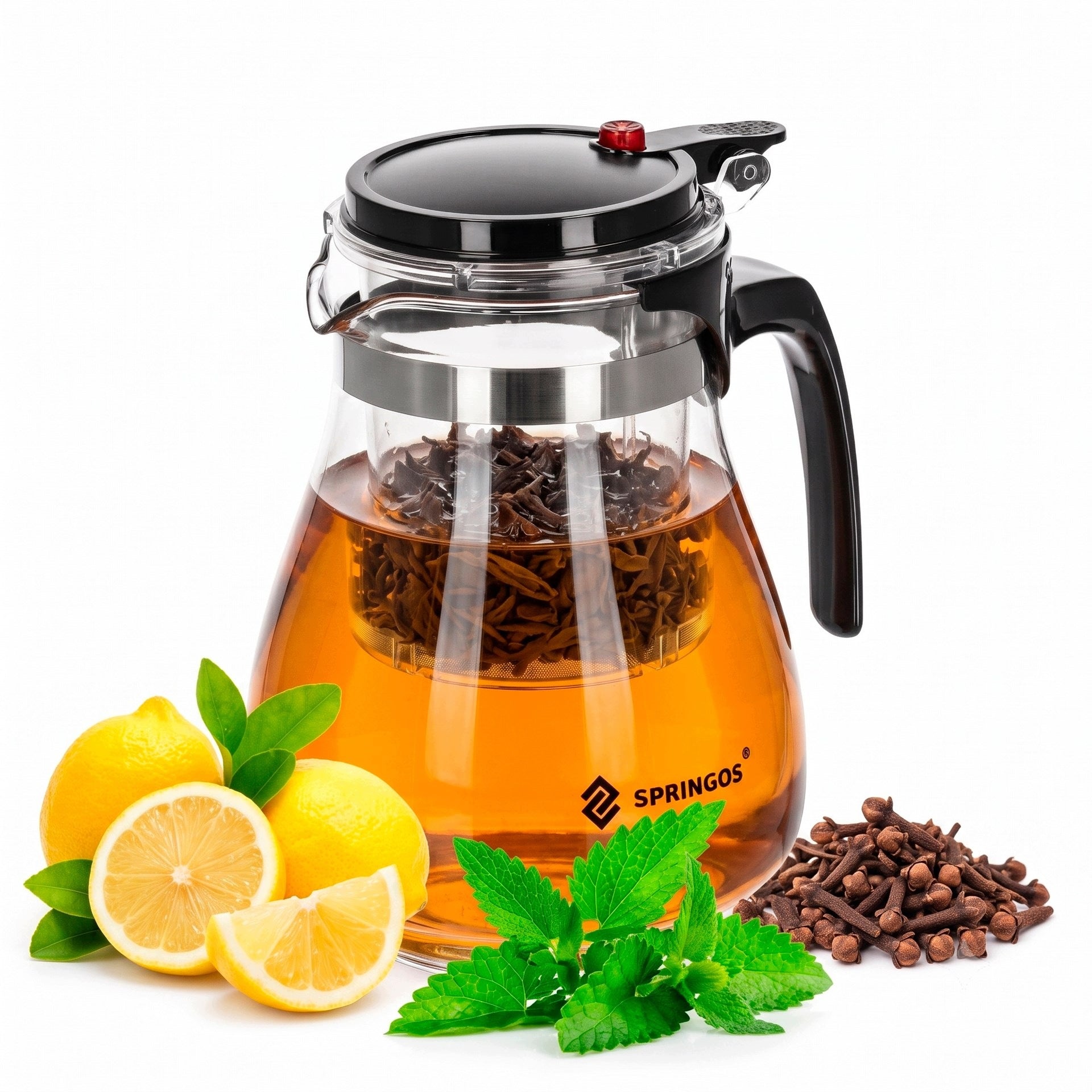 Infuser JUG WITH Strainer teapot brewing herbs 1,65L