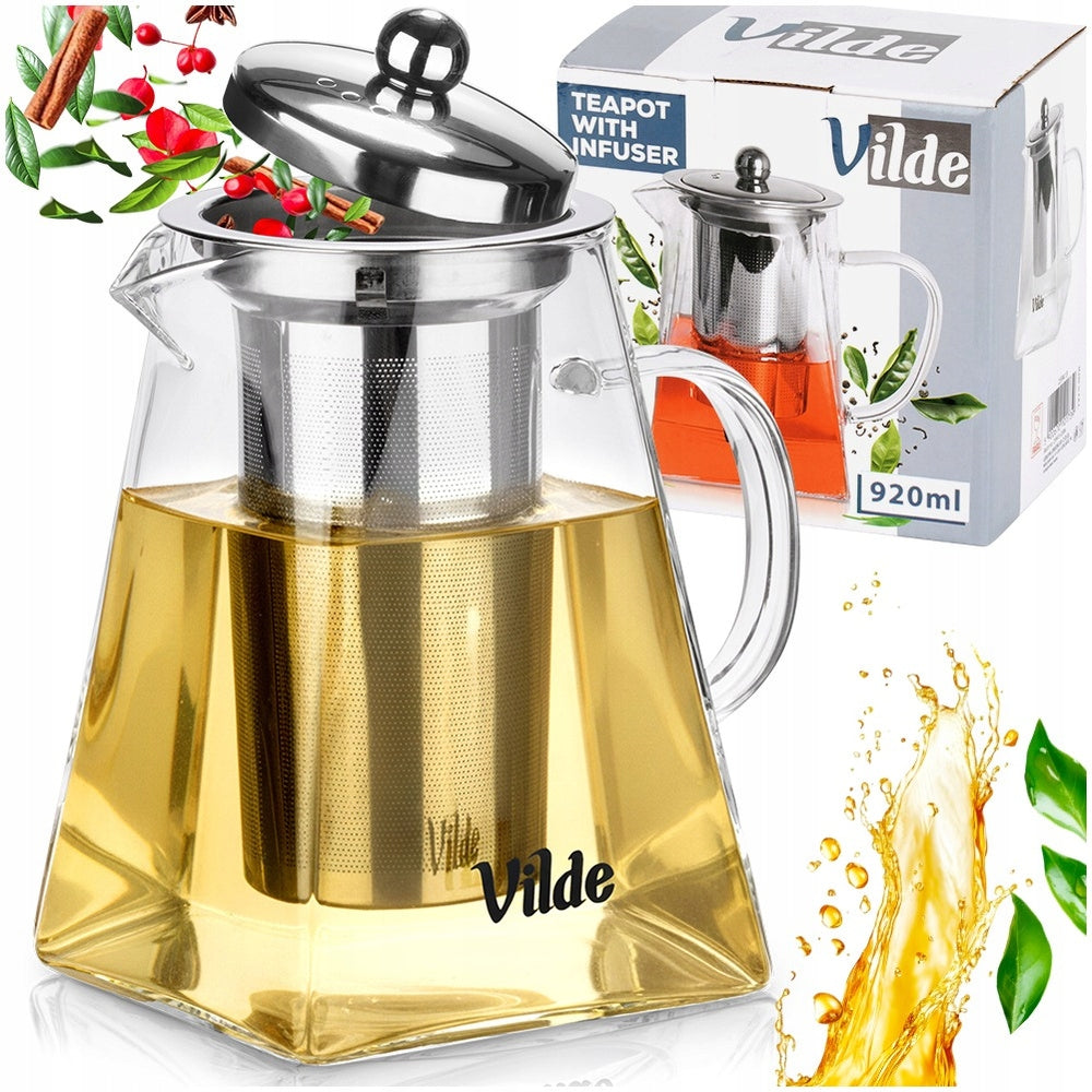 Infuser JUG WITH Strainer teapot brewing herbs 920 ml