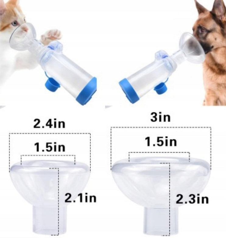 Inhaler Set with 2 Masks - For Your Cat and Small Dog Manufacturer code INHALATOR DLA KOTA