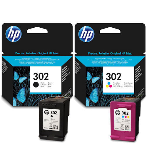 Ink HP 302 F6U66AE / F6U65AE black, tricolor, set Manufacturer code F6U66AE / F6U65AE