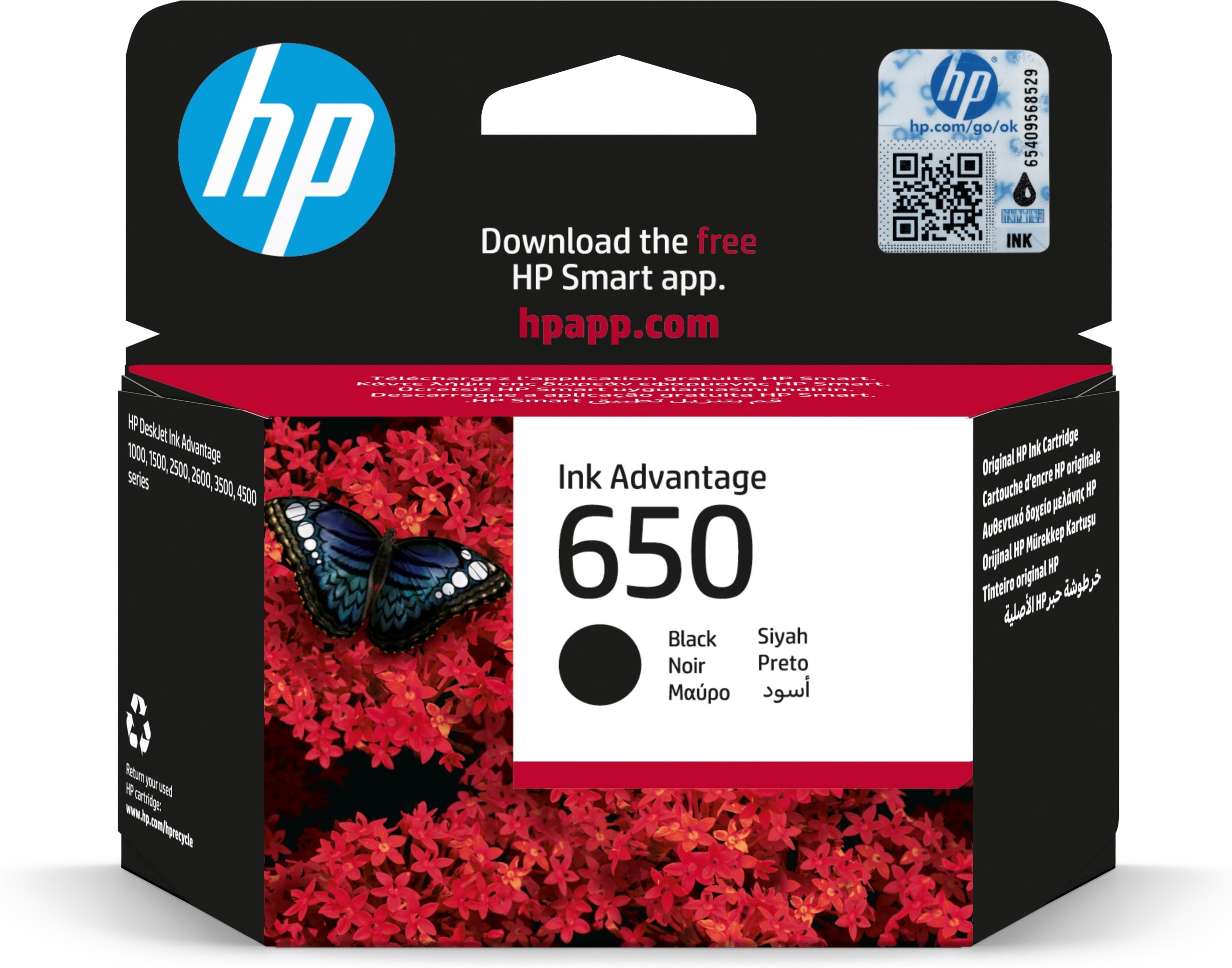 Ink HP 650 [CZ101AE] Black/black 360str original Manufacturer code CZ101AE