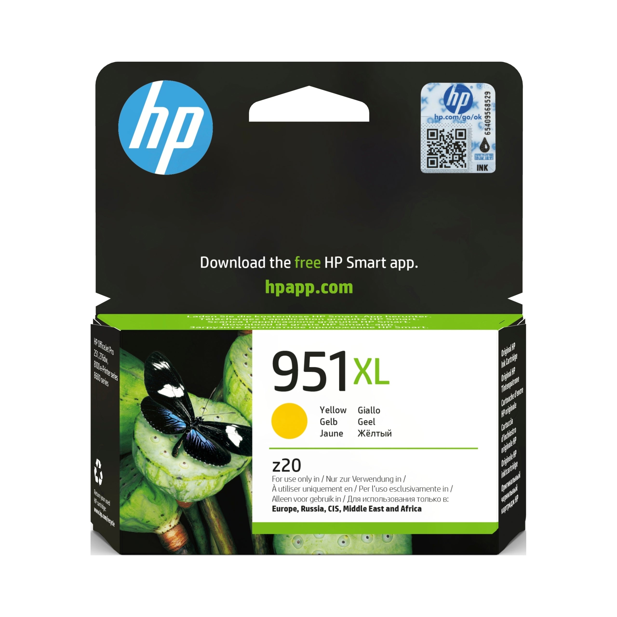 Ink HP 951XL yellow high-yield cartridge 17,00 ml 1500 p.