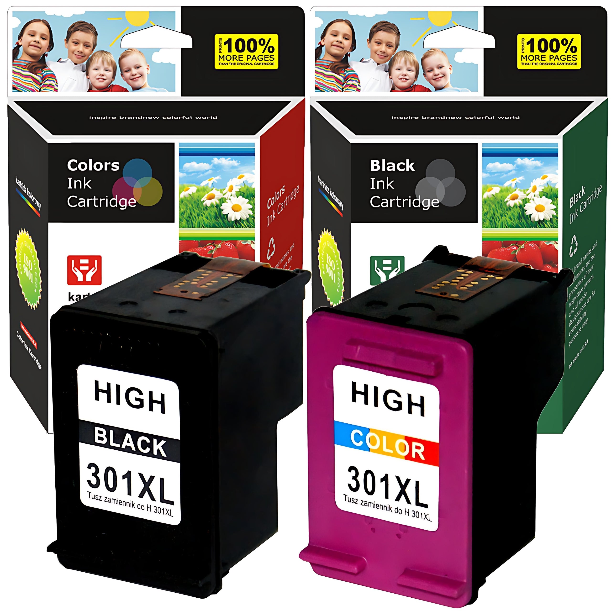 Ink cartridges for HP 301 XL Deskjet 2540 1000 1050 1510 2050 3050 Envy 4504 45