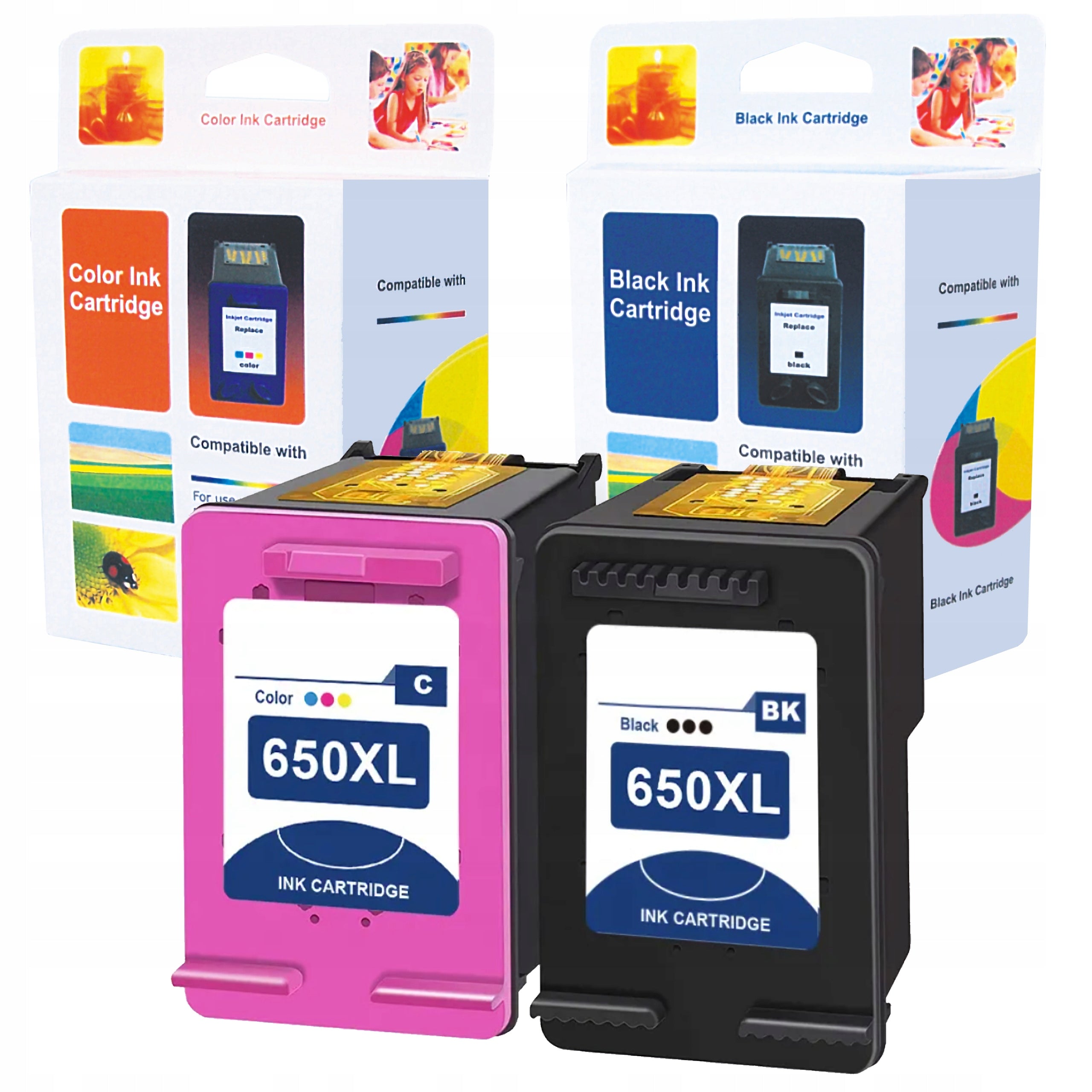 Ink cartridges for HP 650 xl Deskjet 3515 3545 4515 1015 1515 2515 2545 Ink Advantage
