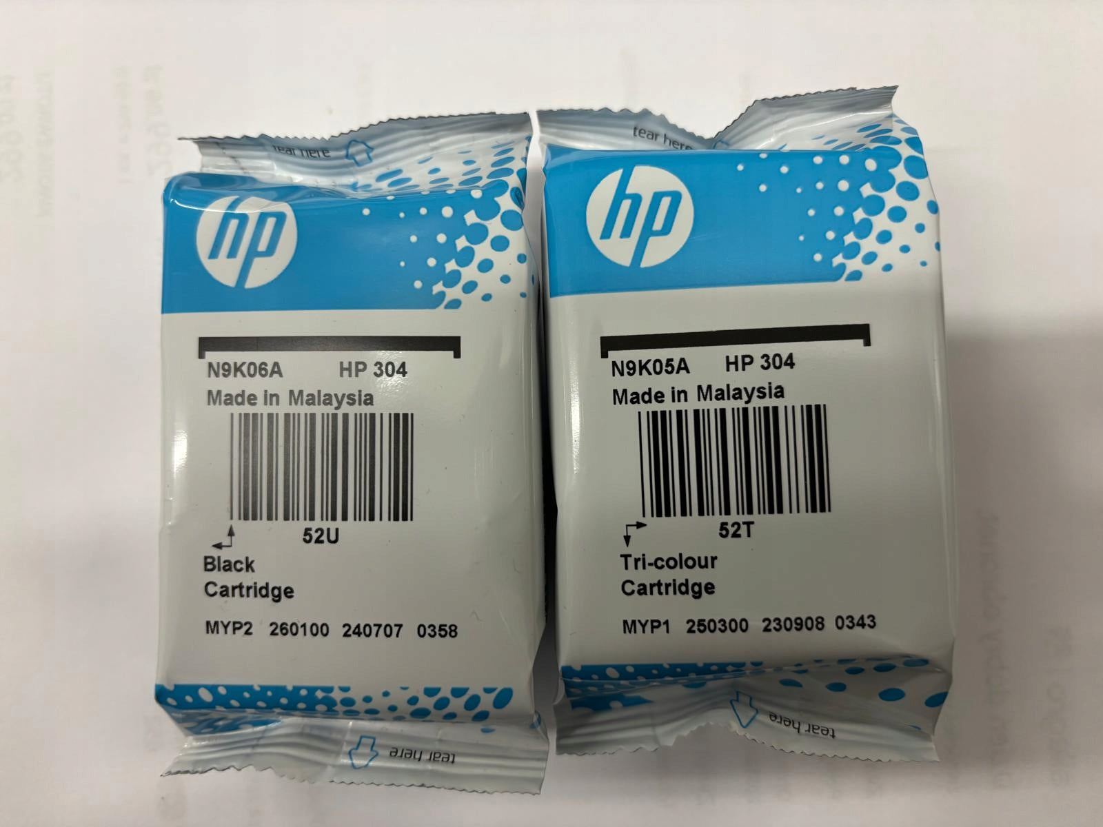 Ink hp 304 N9K06AE / N9K05AE black (black), tricolor, set Manufacturer code N9K05AE, N9K06AE