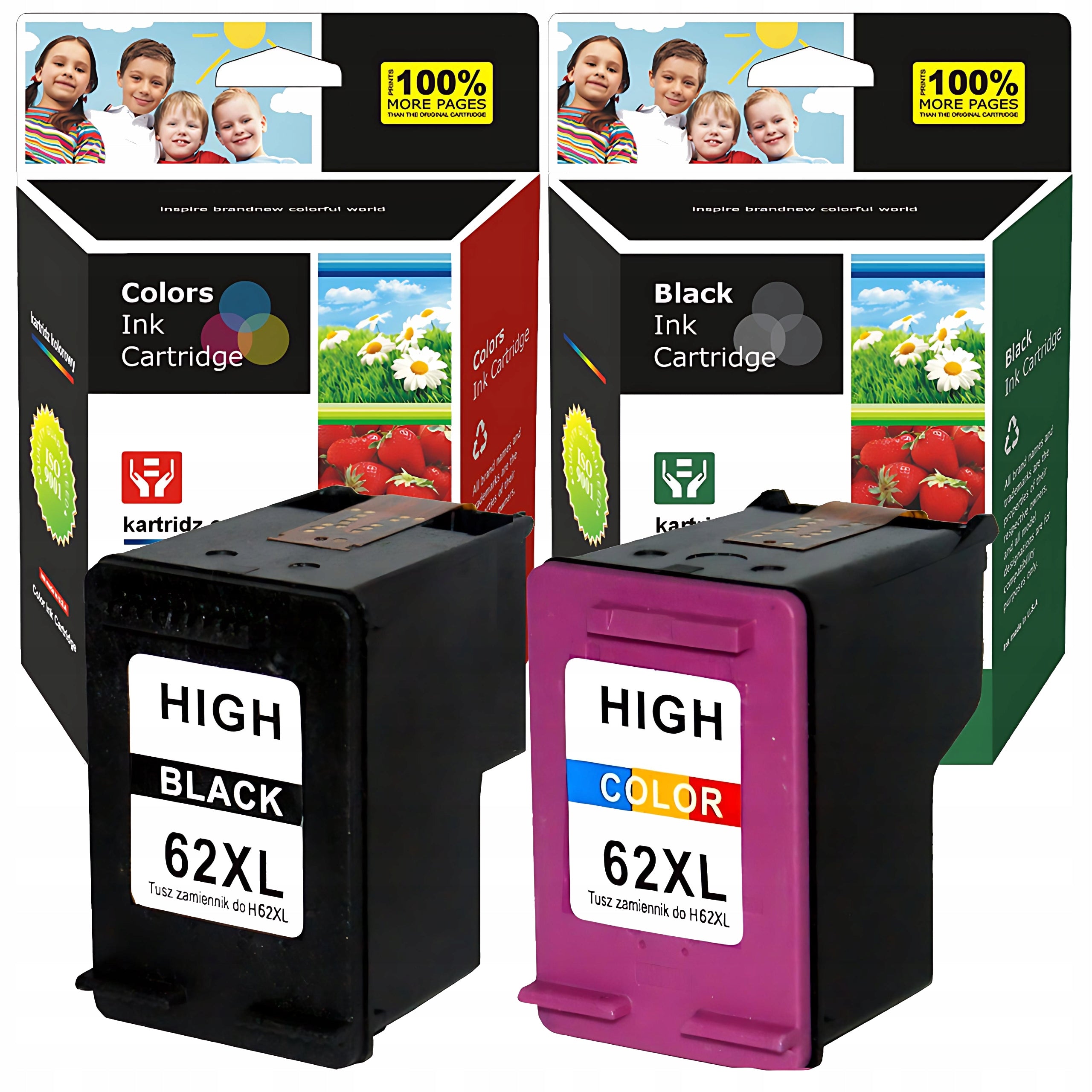 Inks for HP 62 XL OFFICEJET 5740 200 252 5740 8040 Envy 5540 5640 5660 7640
