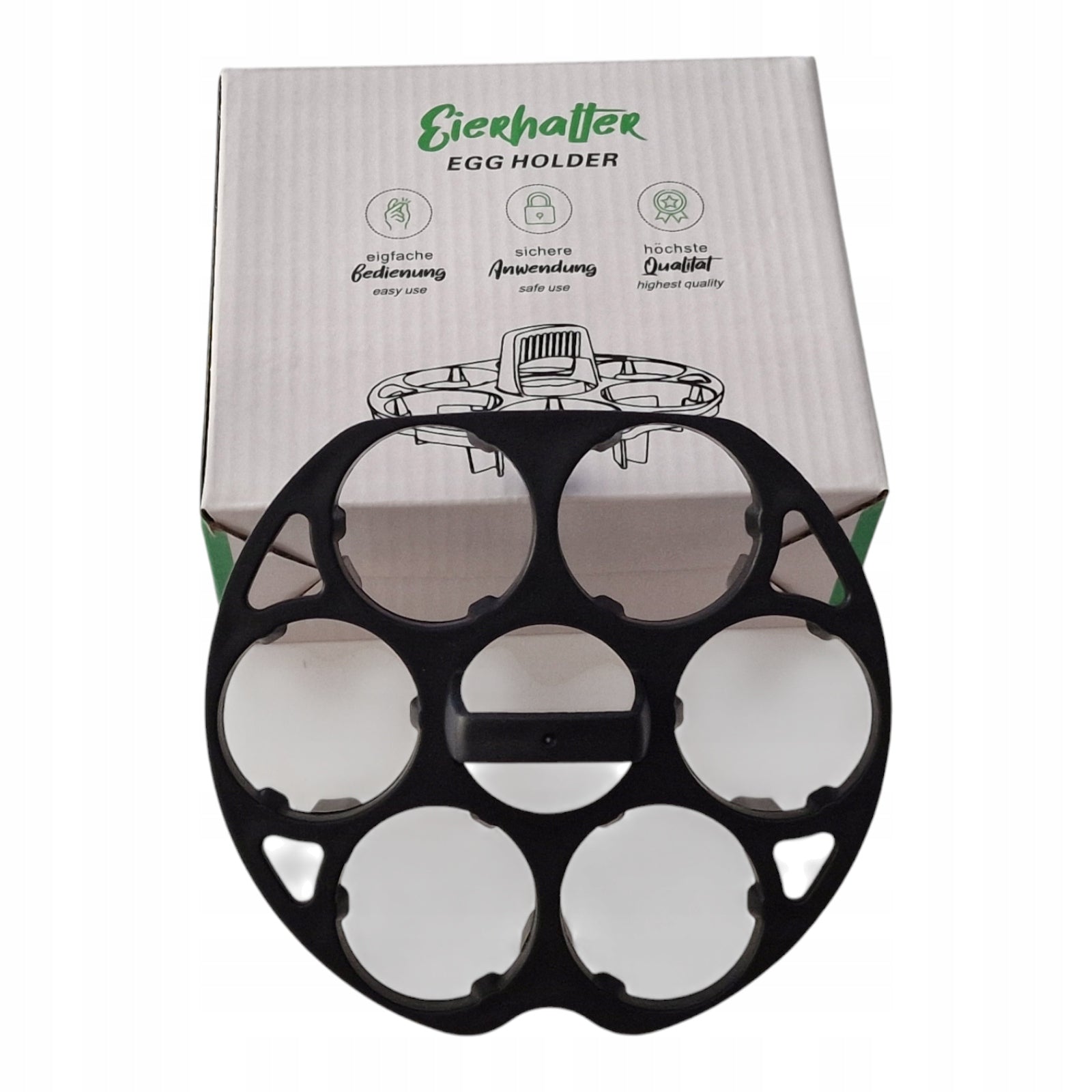 Insert egg cooker handle for cooking eggs in Thermomix / Monsieur Cuisine Brand andreomix