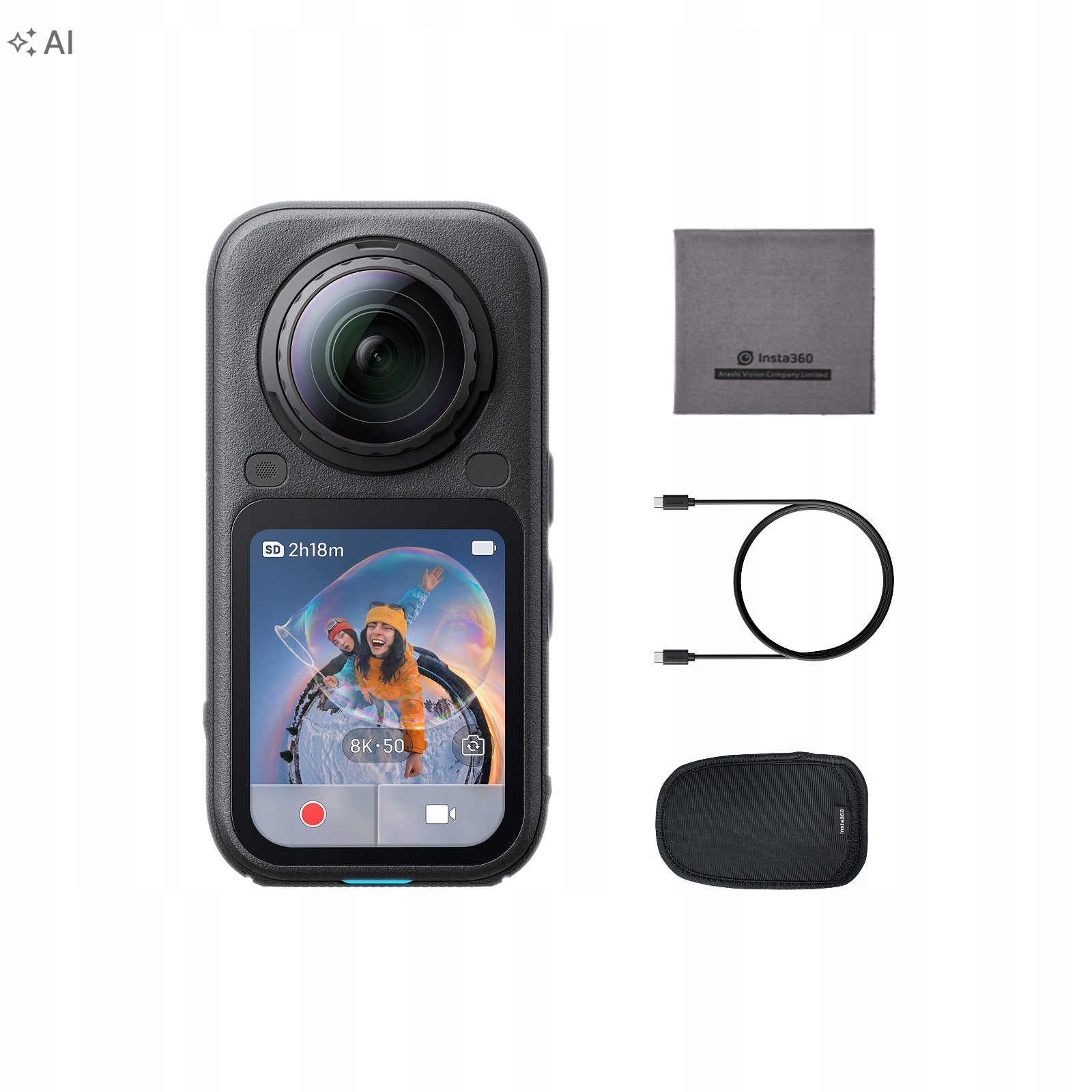 Insta360 X6 - 8K 360 Camera with 1/1.1'' Sensors