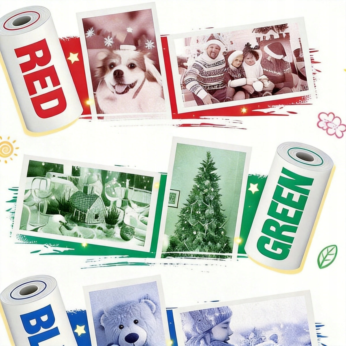 Instant Camera Paper White 8Rolls Model 4069466486144