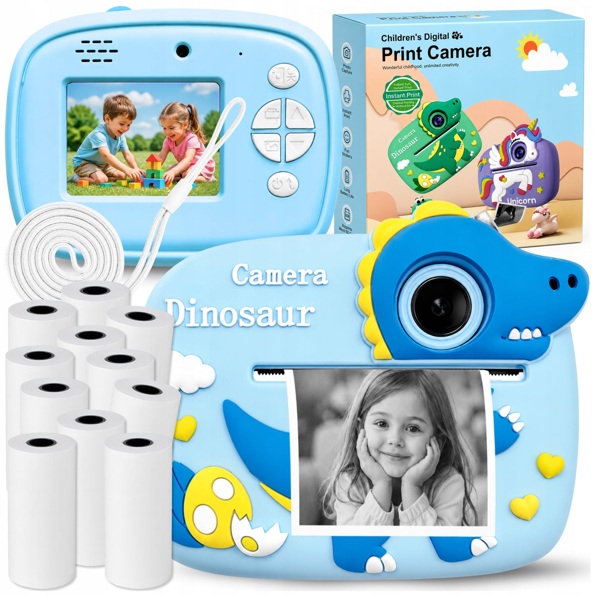 Instant Camera for Kids Digital Camera with Printer 11 ROLLS