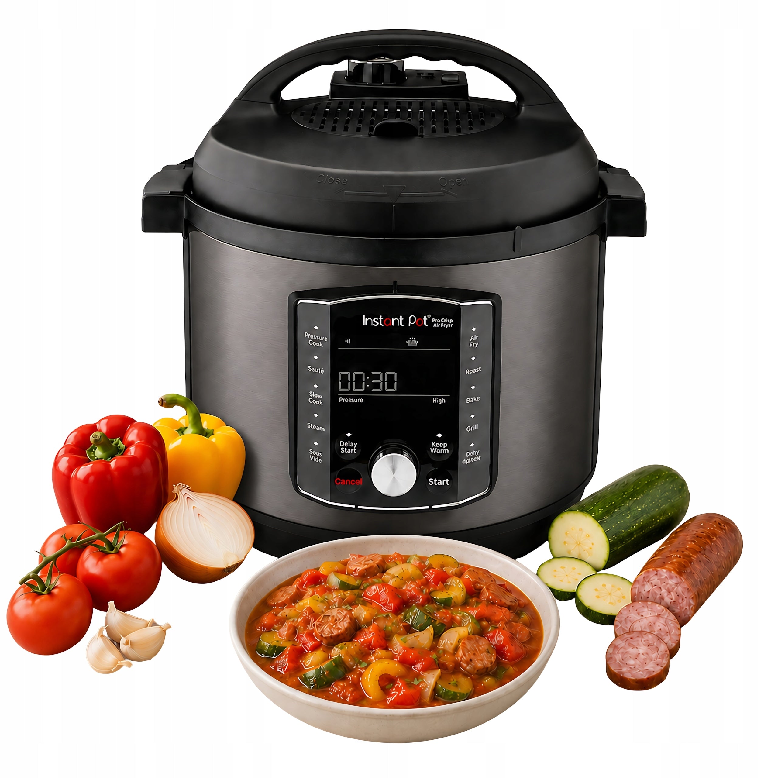 Instant Pot Pro Crisp Multicooker 7,6L Air Fry Pressure Cooker 11w1 1500W Black