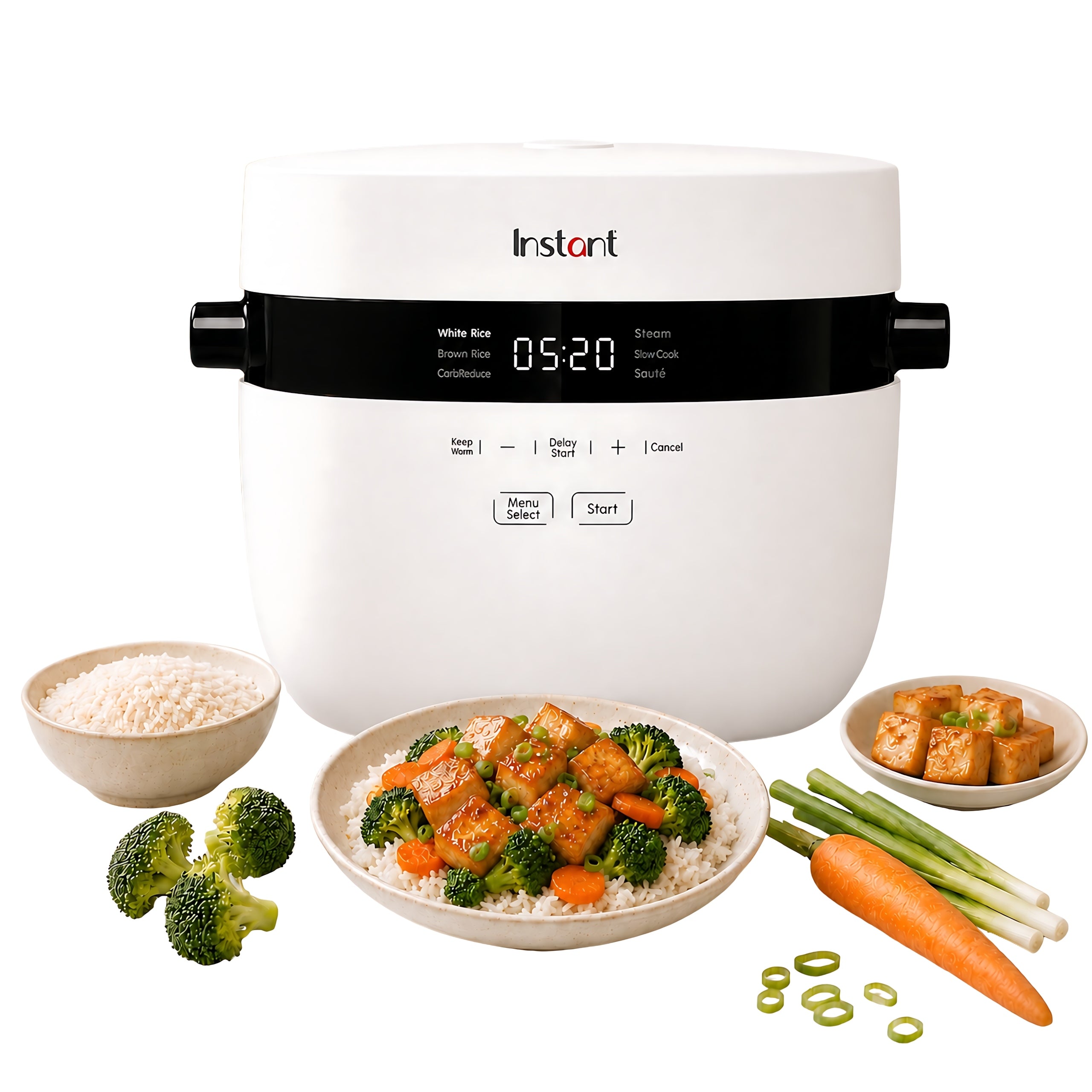 Instant Pot Rice Cooker 2,8L 600W 6 Modes CarbReduce Steaming White