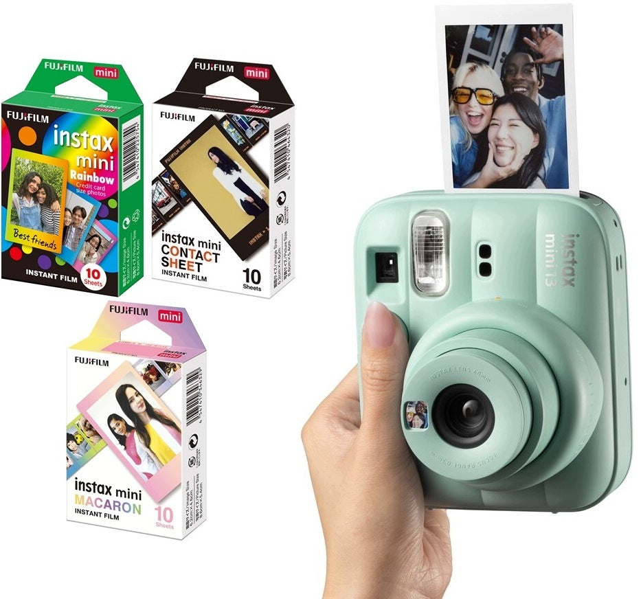 Instant camera Fujifilm Instax Mini 13 green + 3 movies Packaging status original