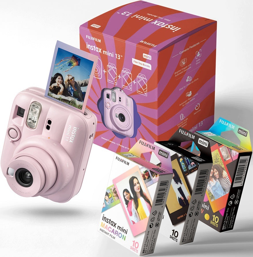Instant camera Fujifilm Instax Mini 13 pink + 3 movies