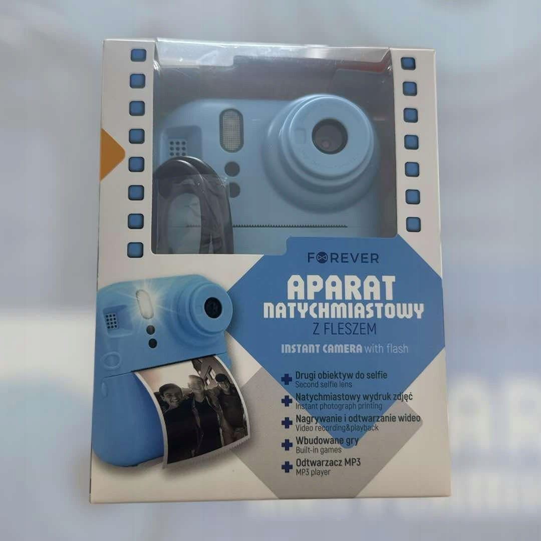 Instant camera with flash FOREVER ICF-03 blue Manufacturer code icf-03