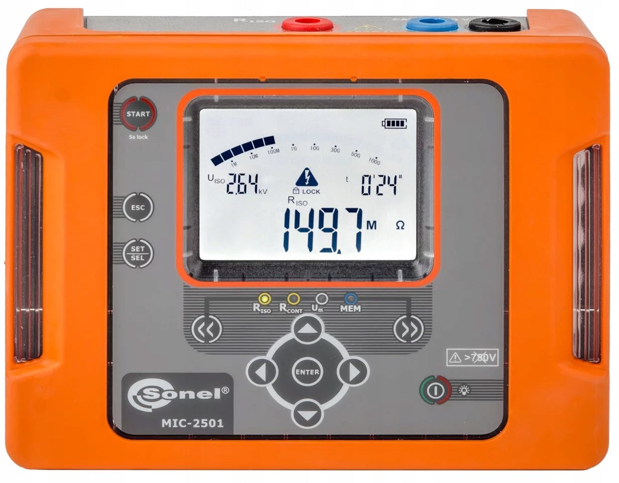 Insulation resistance meter Sonel MIC-2501 2,5kV WMPLMIC2501