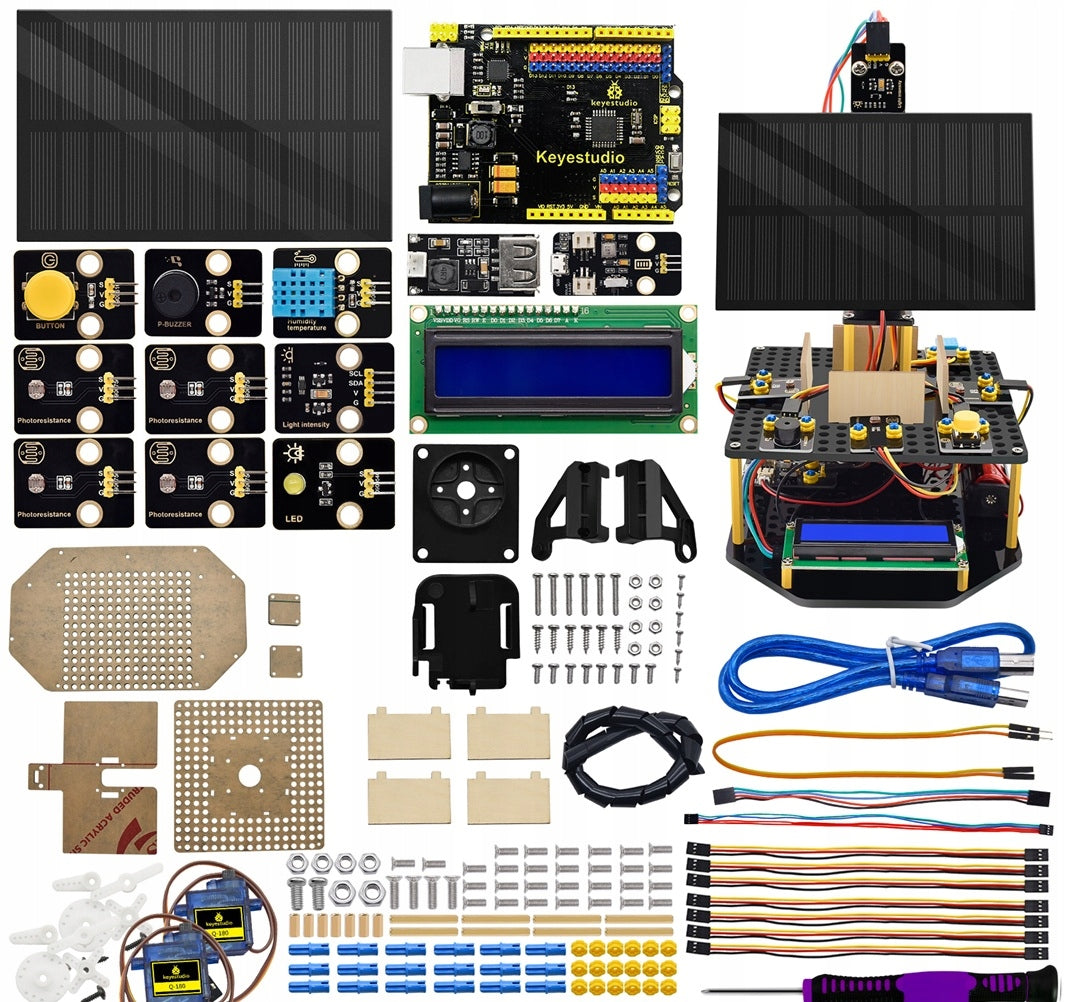 Intelligent Educational Kit Sun Tracking System Compatible with Arduino C++ Kid's age 10＋ years