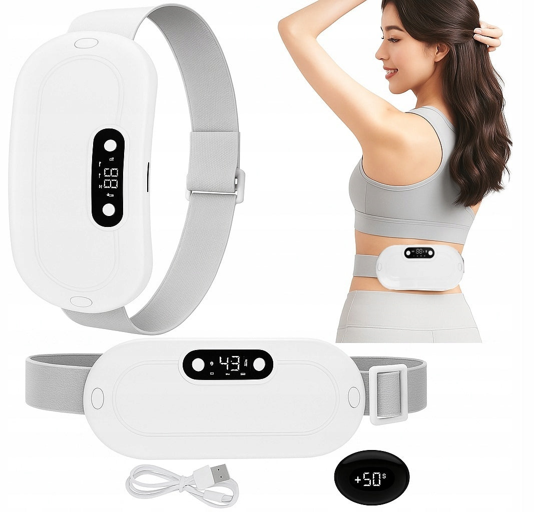 Intelligent Heating Belt Menstrual Pain Menstrual Massager WHITE