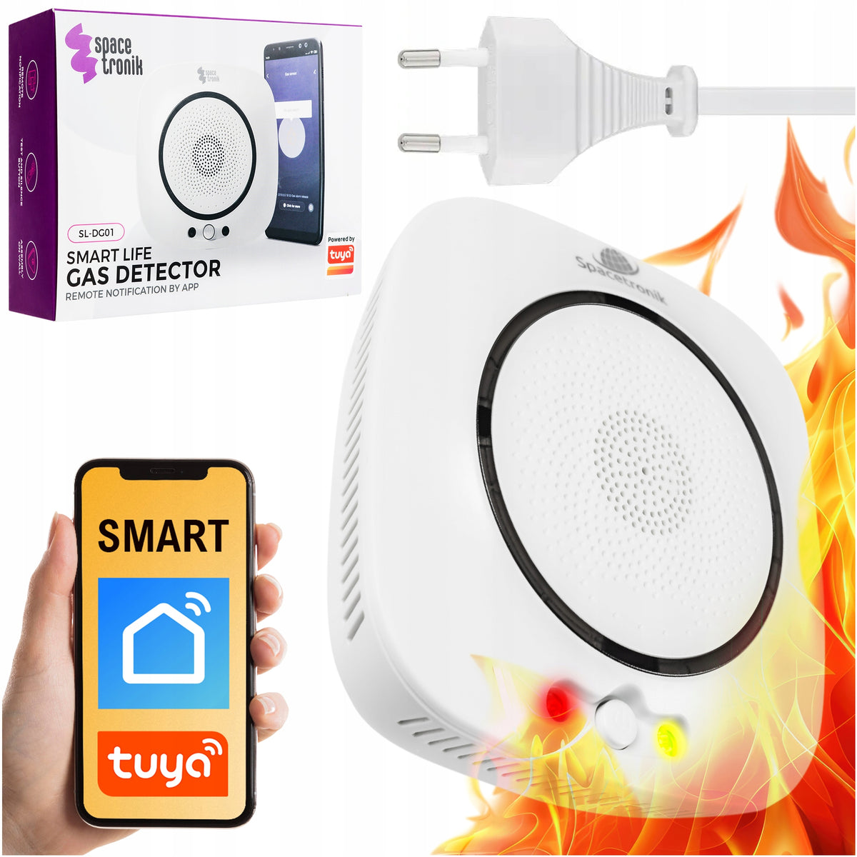 Intelligent LPG natural gas sensor propane butane TUYA WiFi Alarm sensor