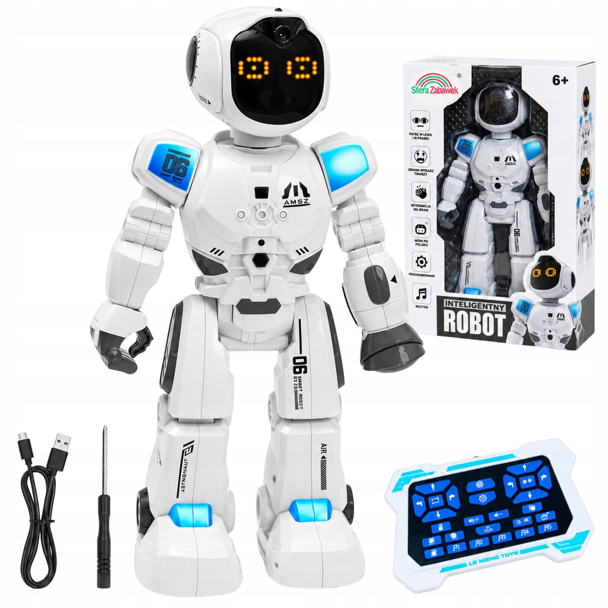 Intelligent ROBOT with PROGRAMMING remote controlled on remote control gestures eduk