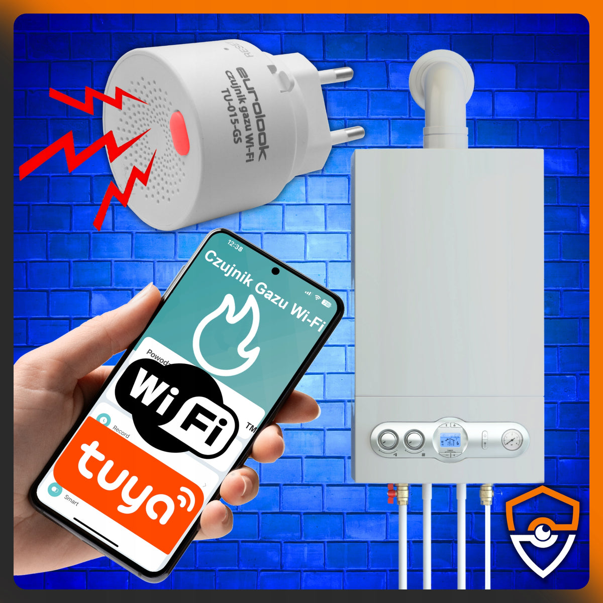 Intelligent Sensor Gas Detector WiFi TUYA SMART Socket ALARM Brand Eurolook