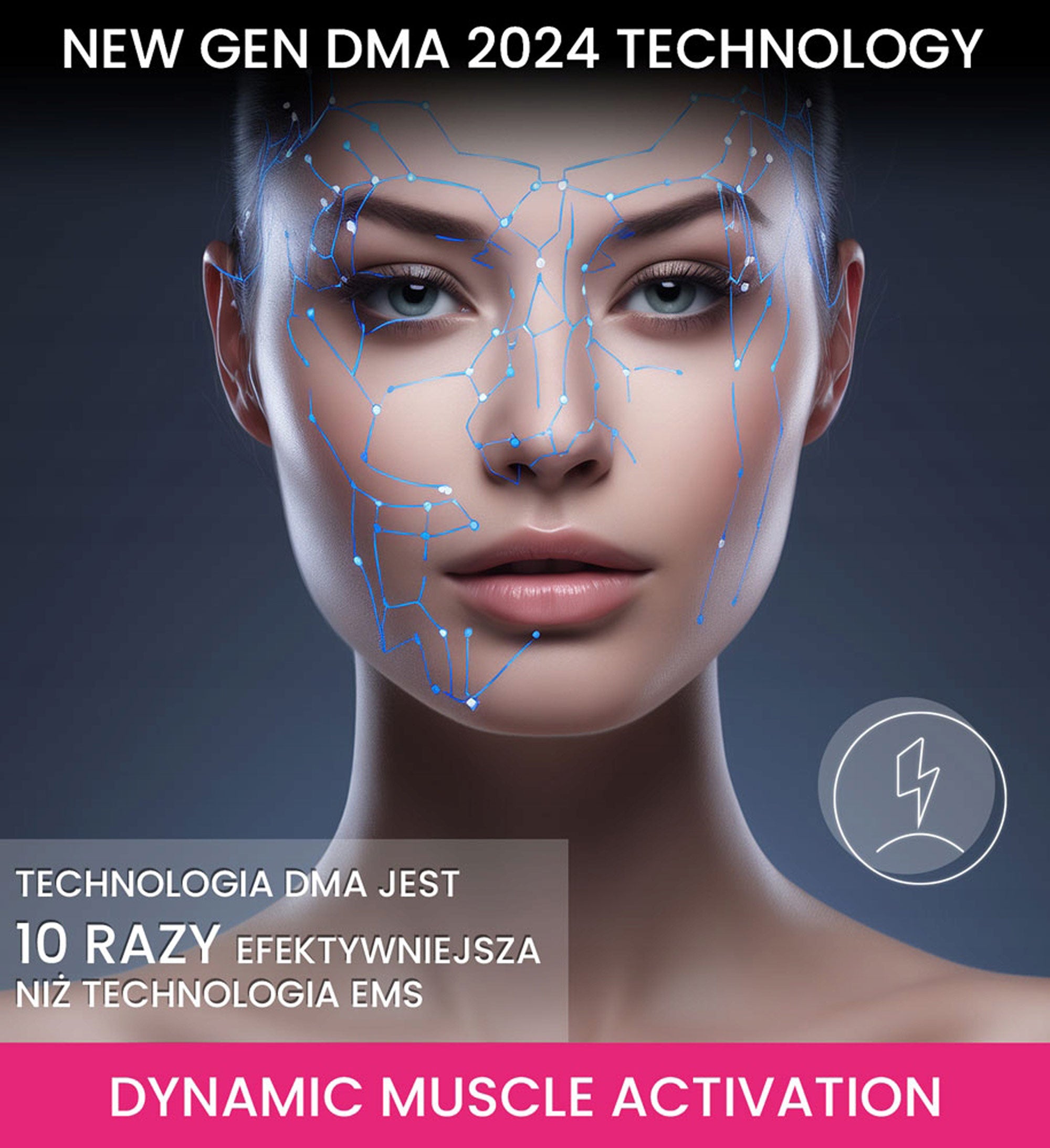Intenso Aura Age Defy Golden RF Mesotherapy Face Lifting Massager Packaging status original