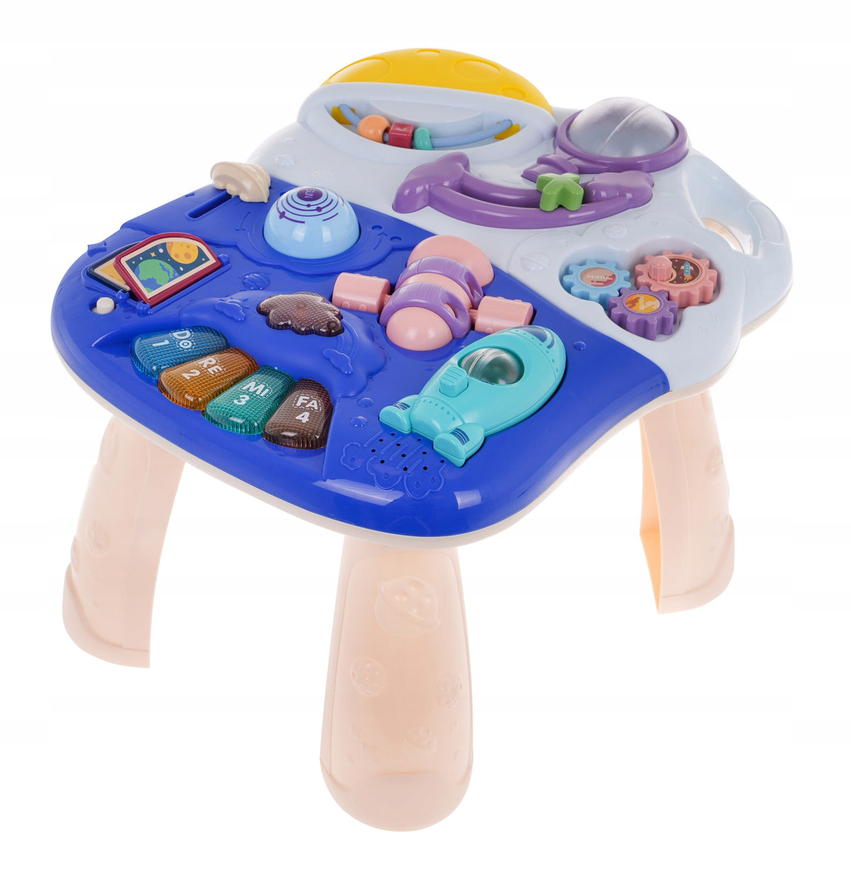 Interactive 3in1 Walker for Kids Educational Table Sound Effects Color multicolor