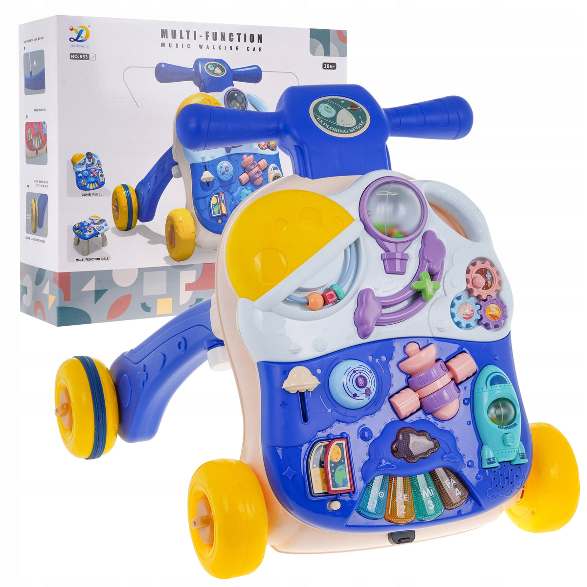 Interactive 3in1 Walker for Kids Educational Table Sound Effects