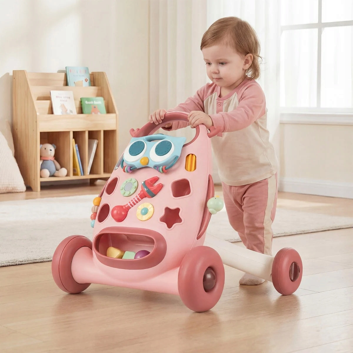 Interactive Baby Walker Color pink