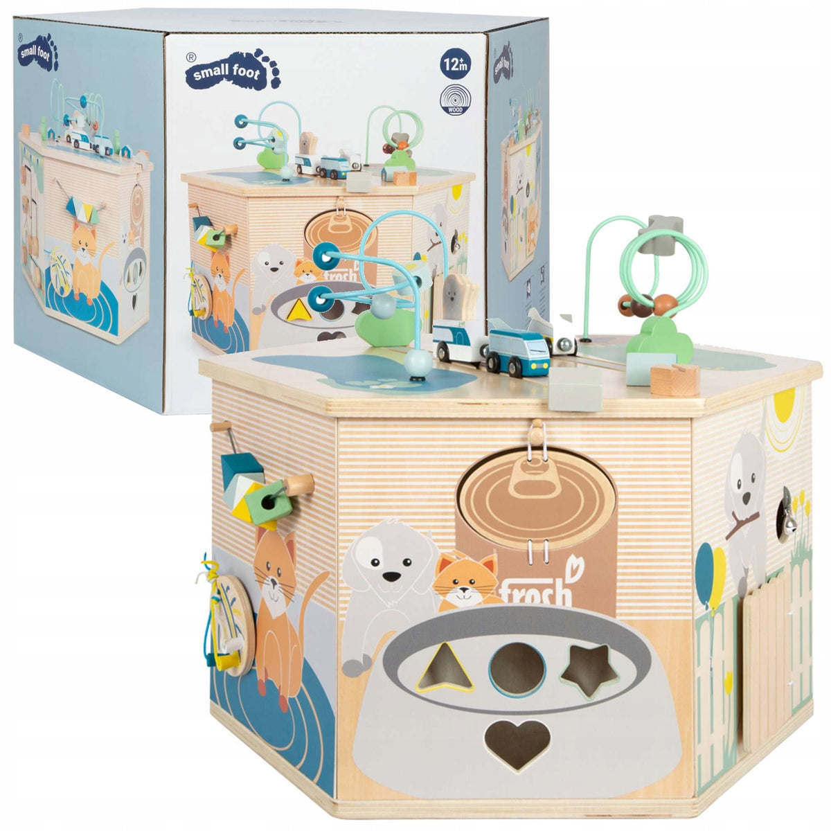 Interactive Cube Motor Table Pets XXL Montessori 2in1