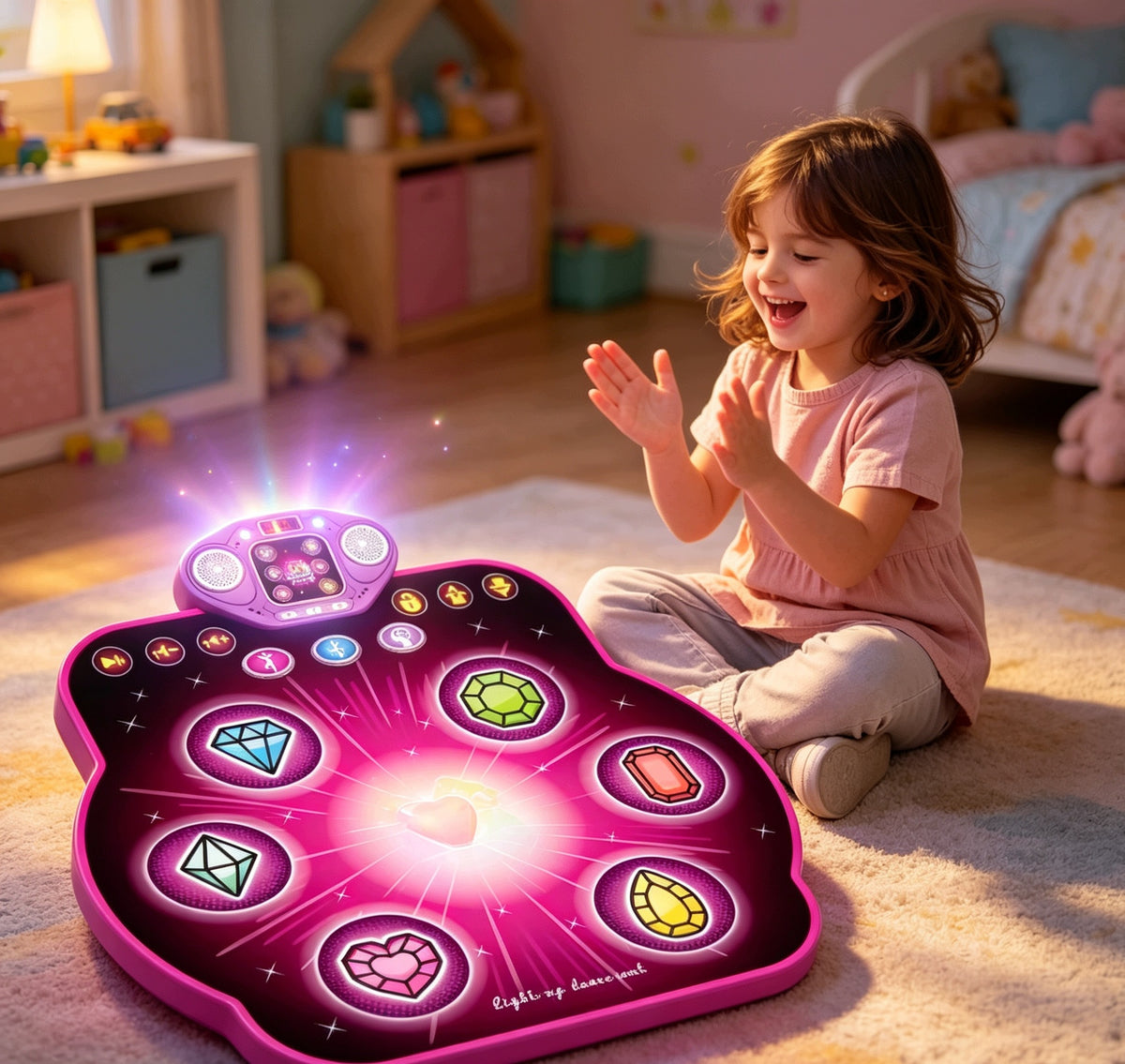 Interactive Dance Mat for Kids LED Bluetooth, 27 Levels of Fun Manufacturer code sdegv89frb41eds6