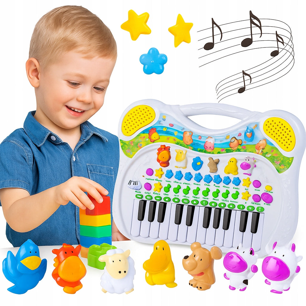 Interactive Educational Piano for Children Organki Farm Animals Packaging status original