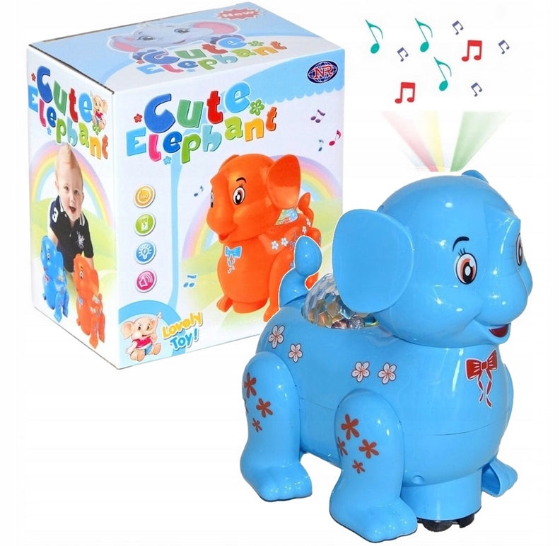 Interactive Elephant Projector Music Light Sound