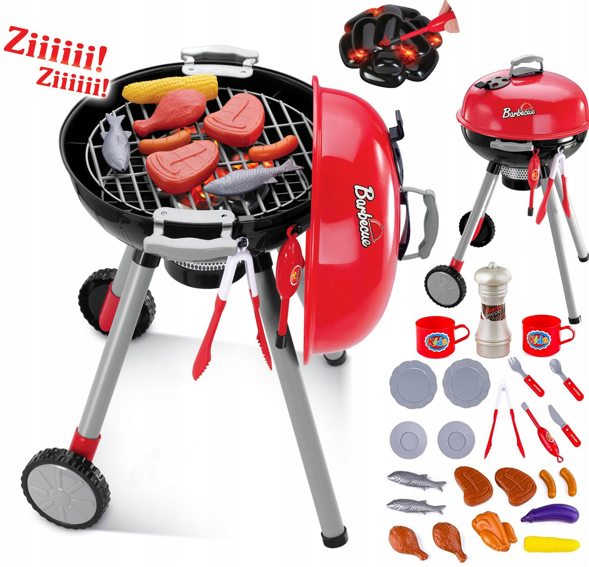 Interactive Grill for Kids with Light and Sound + Accessories Woopie 3+ Manufacturer code 44213