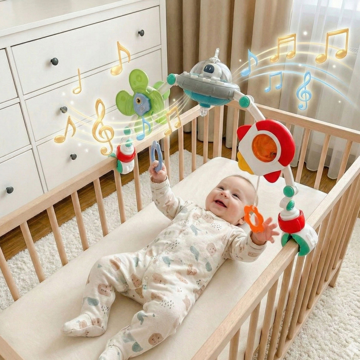 Interactive Headband Bow for Bed Playing Lullabies Brand Woopie