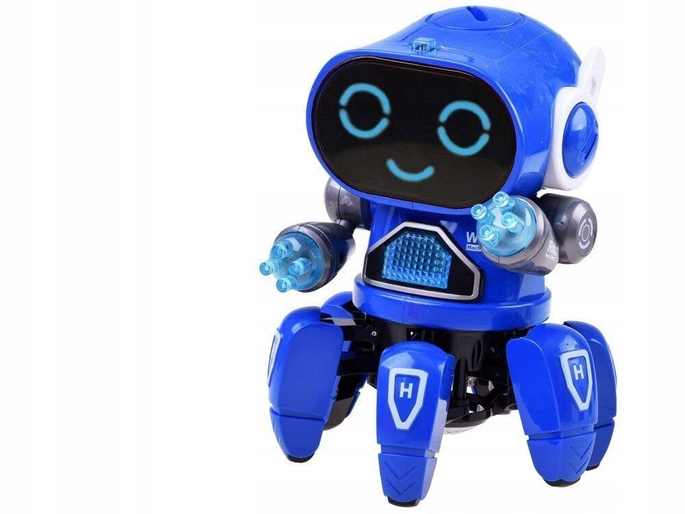 Interactive LED Pioneer Dancing Robot for Kids Blue Packaging status original