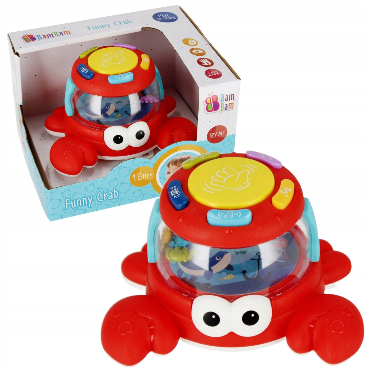 Interactive Music Educational Toy CRAB Brand BamBam